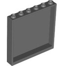 LEGO Dunkles Steingrau Panel 1 x 6 x 5 (35286 / 59349)