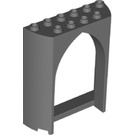LEGO Dark Stone Gray Panel 2 x 6 x 6.5 with Arch (35565)