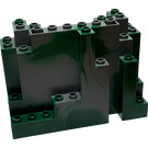 LEGO Gris Pierre Foncé Panneau 4 x 10 x 6 Roche Rectangular avec Vert Marbling (6082 / 60052)