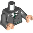 LEGO Donker steengrijs Pansy Parkinson met Grijs Cardigan Minifiguur Torso (973 / 76382)