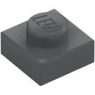 LEGO Dark Stone Gray Plate 1 x 1 (3024 / 30008)