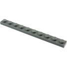 LEGO Dark Stone Gray Plate 1 x 10 (4477)