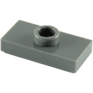 LEGO Grigio pietra scuro Piastra 1 x 2 con 1 Bottoncino (senza scanalatura inferiore) (3794)