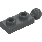 LEGO Dark Stone Gray Plate 1 x 2 with End Ball Joint (22890)