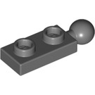 LEGO Dark Stone Gray Plate 1 x 2 with End Ball Joint (22890)