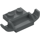 LEGO Dark Stone Gray Plate 1 x 2 with Spoiler (50949)