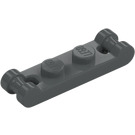 LEGO Dark Stone Gray Plate 1 x 2 with Two End Bar Handles (18649)