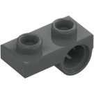 LEGO Donker steengrijs Plaat 1 x 2 met Underside Gat (18677 / 28809)