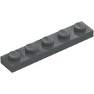 LEGO Donker steengrijs Plaat 1 x 5 (78329)