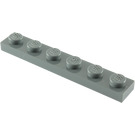 LEGO Dark Stone Gray Plate 1 x 6 (3666)