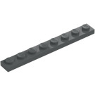 LEGO Gris piedra oscuro Placa 1 x 8 (3460)