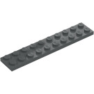 LEGO Donker steengrijs Plaat 2 x 10 (3832)