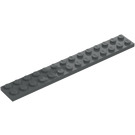 LEGO Donker steengrijs Plaat 2 x 14 (91988)