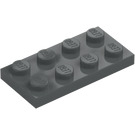 LEGO Dark Stone Gray Plate 2 x 4 (3020)