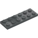 LEGO Tumma kivenharmaa Levy 2 x 6 (3795)