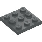 LEGO Dunkles Steingrau Platte 3 x 3 (11212)