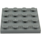 LEGO Dark Stone Gray Plate 4 x 4 (3031)