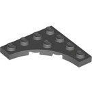 LEGO Donker Steengrijs Plaat 4 x 4 met Circular Cut Out (35044)