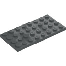 LEGO Mörk Stengrå Platta 4 x 8 (3035)