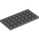 LEGO Gris pierre foncé assiette 4 x 8 (3035)
