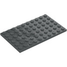 LEGO Dunkles Steingrau Platte 6 x 10 (3033)