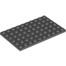LEGO Gris pierre foncé assiette 6 x 10 (3033)