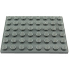 LEGO Dark Stone Gray Plate 6 x 8 (3036)