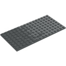 LEGO Dunkles Steingrau Platte 8 x 16 (92438)