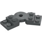 LEGO Donker steengrijs Plaat Rotated 45° (79846)