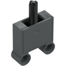 LEGO Dark Stone Gray Pneumatic Two-way Valve with Pinholes (33163 / 47223)