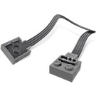 LEGO Dunkles Steingrau Power Functions Extension Kabel 20cm (21669 / 60656)