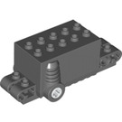 LEGO Dark Stone Gray Pullback Motor 4 x 8 x 2.33 (47715 / 49197)
