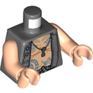LEGO Dark Stone Gray Quartermaster Zombie Torso (973 / 76382)