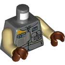 LEGO Dunkles Steingrau Rebel Trooper (Lieutenant Sefla) Minifig Torso (973 / 76382)