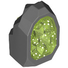 LEGO Gris pierre foncé Osciller Crystal avec Transparent Bright Green (49656)
