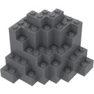 LEGO Mørk stengrå Rock Panel (23996)