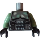 LEGO Mørk stengrå Scout Clone Trooper (Kashyyyk) Torso (973)