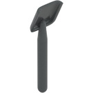 LEGO Dark Stone Gray Shovel (Round Stem End) (3837)