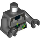 LEGO Donker Steengrijs Skull Arena Player Minifig Torso (973 / 76382)