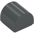 LEGO Dark Stone Gray Slope 1 x 1 Curved (49307)