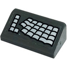LEGO Dark Stone Gray Slope 1 x 2 (31°) with Keyboard Sticker (85984)