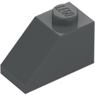 LEGO Dark Stone Gray Slope 1 x 2 (45°) (3040)