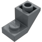 LEGO Dark Stone Gray Slope 1 x 2 (45°) Inverted with Plate (2310)