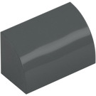 LEGO Gris piedra oscuro Con pendiente 1 x 2 Curvo (37352 / 98030)