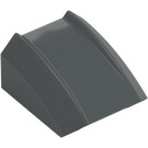 LEGO Dark Stone Gray Slope 1 x 2 x 2 Curved (30602 / 47904)