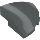 LEGO Dark Stone Gray Slope 1 x 3 x 3 Curved Round Quarter  (76797)