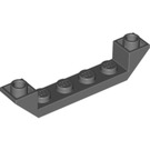 LEGO Gris pierre foncé Pente 1 x 6 (45°) Double Inversé avec Open Centre (52501)