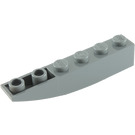 LEGO Dark Stone Gray Slope 1 x 6 Curved Inverted (41763 / 42023)