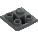 LEGO Dunkles Steingrau Schrägstein 2 x 2 (45°) Invers (3676)