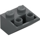 LEGO Dark Stone Gray Slope 2 x 2 (45°) Inverted with Flat Spacer Underneath (3660)